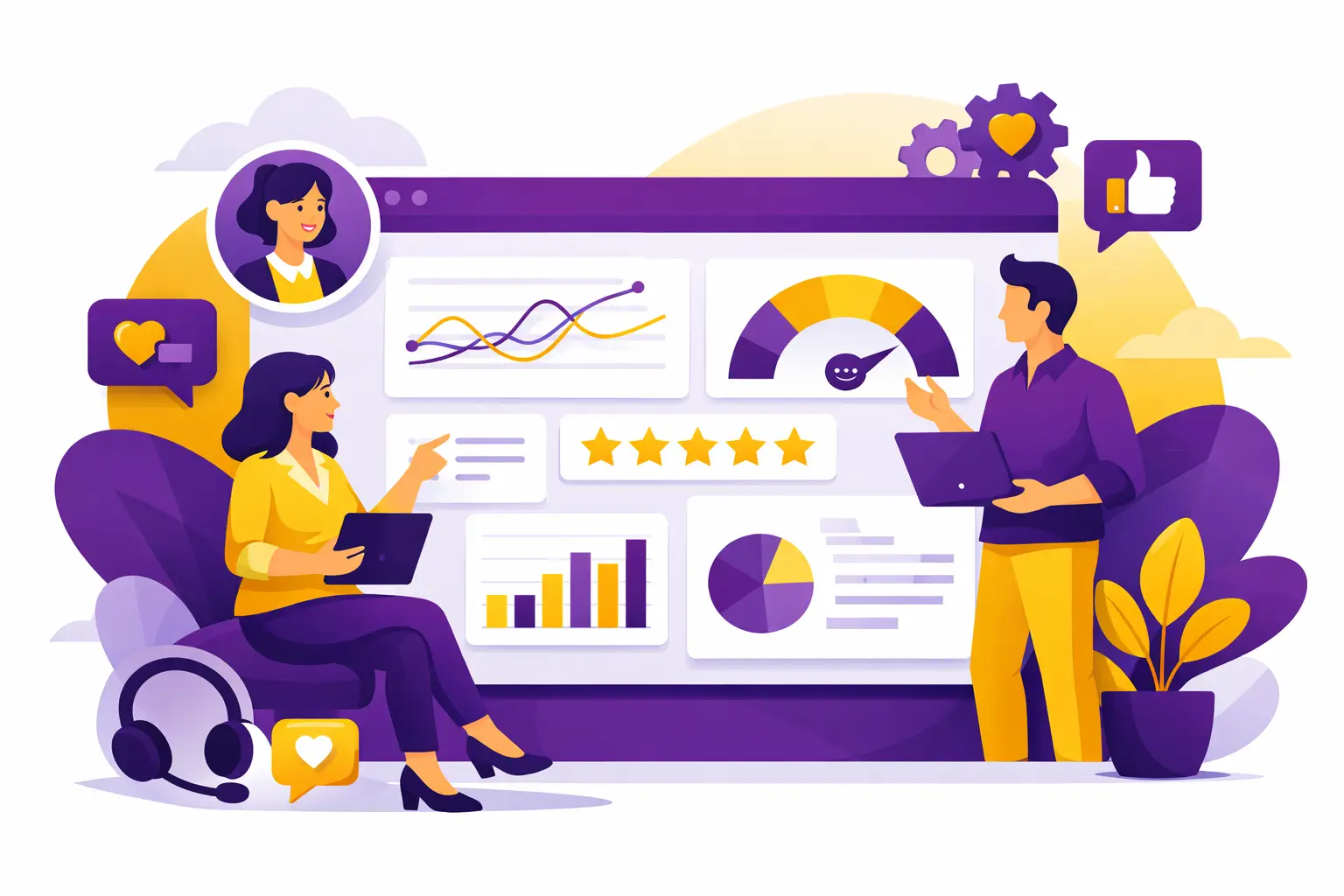 Dashboard de experiência do cliente na prática
