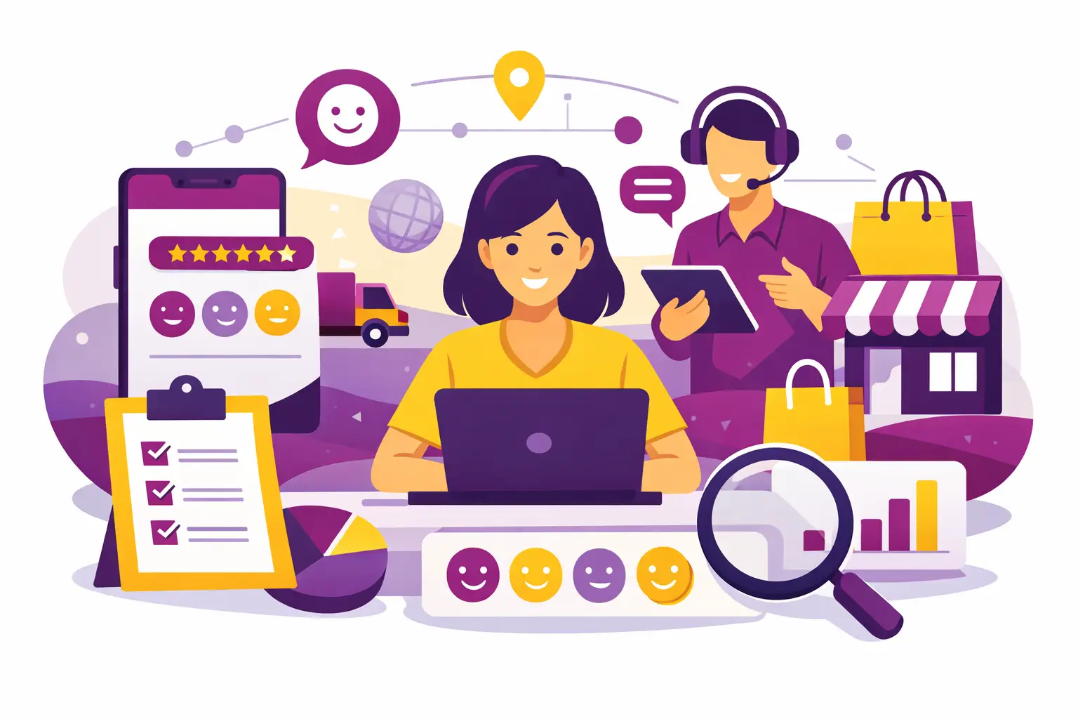 Pesquisa omnichannel de satisfação na prática