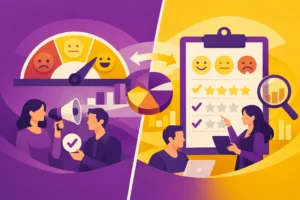 NPS vs CSAT B2B para decisões mais precisas