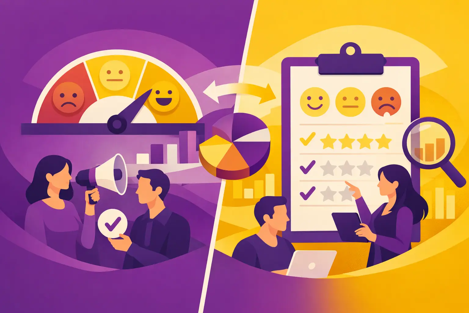 NPS vs CSAT B2B para decisões mais precisas